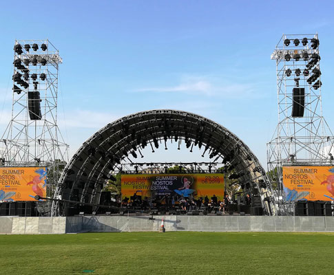 Greece's Summer Nostos Festival Adds Clarity and Power with Clair Brothers