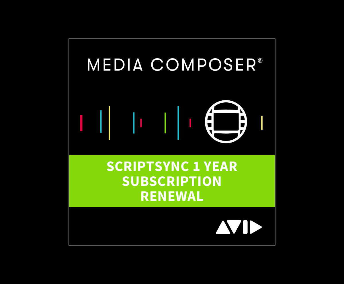 Media Composer ScriptSync 1Y Subscription RENEW 视频编辑软件 传新科技有限公司