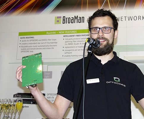 新型Optocore SFX7网络接口控制器可提供完整的网络解决方案