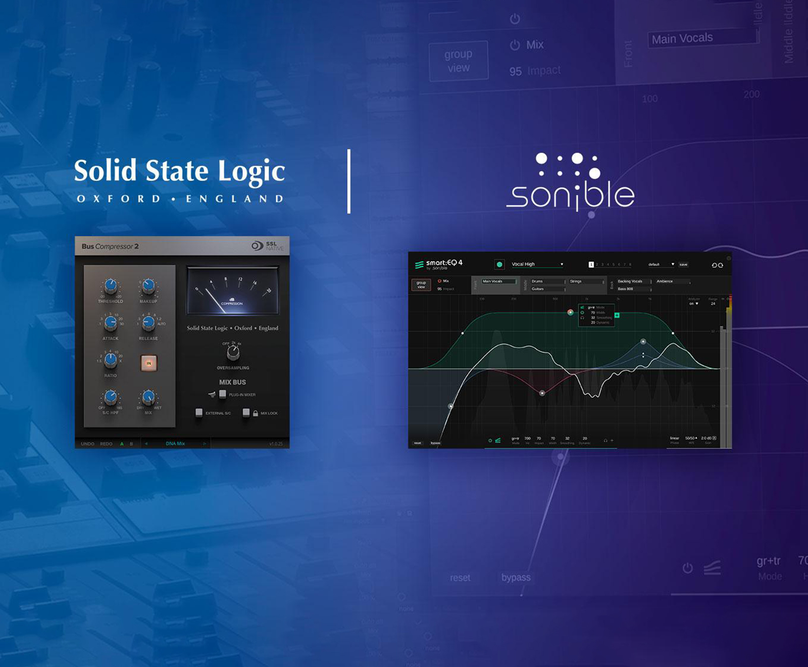 Sslcomp SSL Bus Comp 2 and Sonible Smart:EQ 4 - 效果插件 - 传新科技有限公司