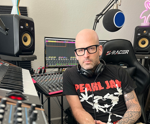 DJ and Producer Mike Cerda Crafts Unique Beats With KRK Monitors, Subwoofers, and Headphones