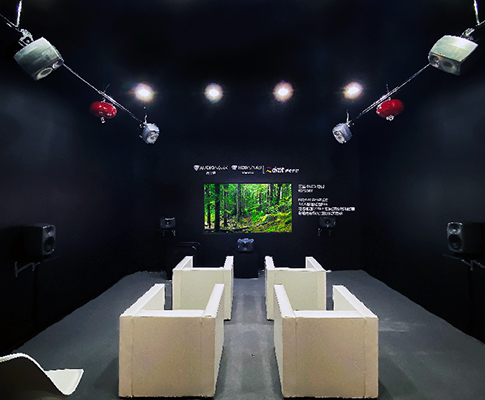 传新科技联手UWA打造上海电影节 Audio Vivid 体验区的 7.1.4 沉浸系统