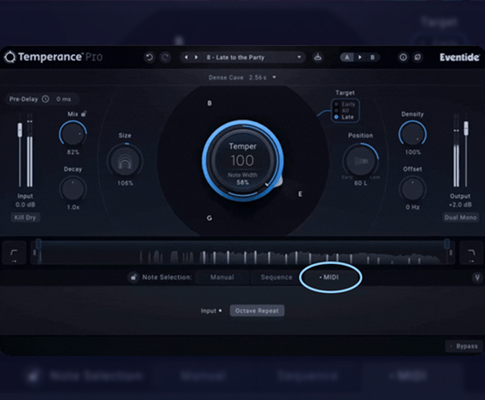 Eventide Temperance Pro 的 MIDI 控制：四款主流音频工作站的实用技巧
